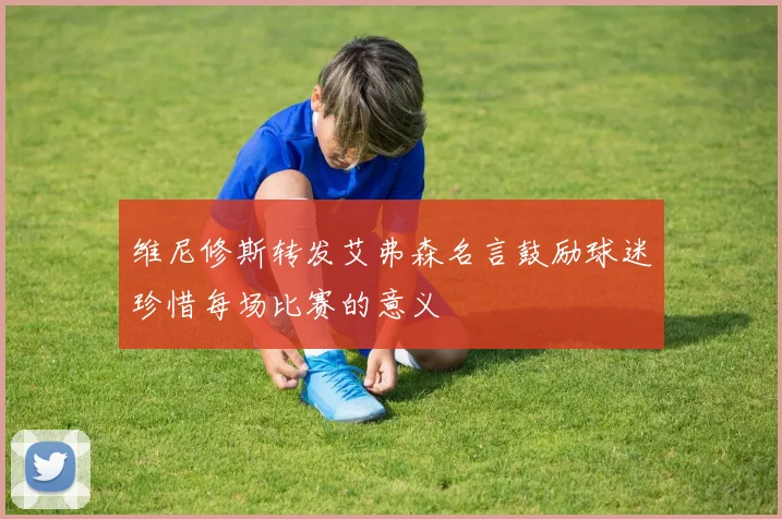 维尼修斯转发艾弗森名言鼓励球迷珍惜每场比赛的意义