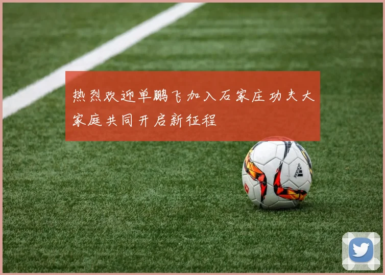 热烈欢迎单鹏飞加入石家庄功夫大家庭共同开启新征程